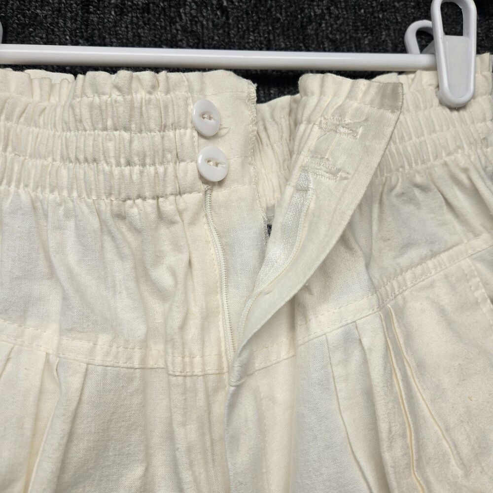 Petites Fundamental Things Vintage Women’s Pants 6 White High Rise NWT 24x28 - Picture 4 of 16